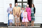 Queen Margrethe II wows in bright pink suit for Danish Royal Family photo