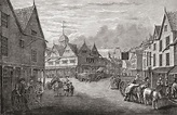 Tetbury Market Place Gloucestershire England As It Was In The 18Th ...