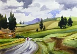 Landscape Watercolor Painting