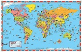 World Map For Kids