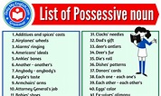 List of Possessive Noun in English » Onlymyenglish.com