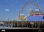 Santa Monica Pier mit Riesenrad Stock Photo - Alamy