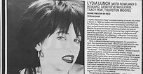 ReynoldsRetro: Lydia Lunch - Honeymoon in Red - Melody Maker 1988