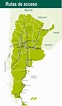 mapa rutas de acceso argentina | Mapas rutas, Mapa de rutas argentinas ...