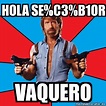 Meme Chuck Norris - Hola Se%C3%B1or Vaquero - 30506156