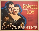 EVELYN PRENTICE MOVIE POSTER Thin Man's Myrna Loy William Powell 1/2 ...