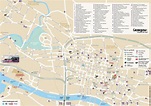 Glasgow centre map - Map of Glasgow city centre (Scotland - UK)