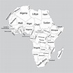 Africa Blank Maps | Mappr