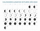 Calendario Lunar Octubre Año 2022 | Fases Lunares