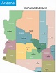 ⊛ Mapa de Arizona 🥇 Político y Físico Imágenes HD | 2023