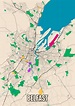 Stadtkarte von Belfast Map ǀ Alle Stadtkarten und Landkarten zum Aufhängen