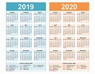 2019 2020 Calendar Printable Printable Calendar Design Calendar ...