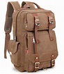 Vintage Canvas Backpack Rucksack in Brown – Crest Design Store