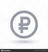 Ruble symbol - Russian currency symbol Stock Vector Image by ...