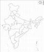 Free Blank political map of india – Printable graphics