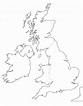 Mapa político mudo de Reino Unido para imprimir Mapa de países del ...