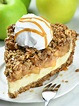 Apple Crisp Cheesecake Pie - OMG Chocolate Desserts