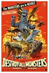 Destroy All Monsters Poster | Godzilla, Godzilla destroy all monsters ...