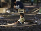 Homeless children in poverty