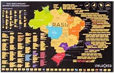 Mapa do Brasil de Raspar Unlocked Grande 94x60 cm Sem Moldura - Mapas ...