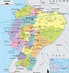 Detailed Political Map of Ecuador - Ezilon Maps