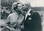 Actrice Deborah Kerr et Peter Viertel à leur mariage en Suisse, 1960 ...
