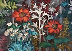 Carol Hoorn Fraser (1930-1991) - "Window plants" | Folk illustration ...