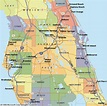 Central Florida County Map With Cities | Images and Photos finder