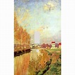 Vanilla Sky Monet Painting - Vanilla Sky Wood Framed Canvas Print Repro ...