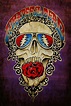 Grateful Dead Skull And Rose Art Reproduction Free | Etsy