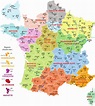 Carte de France villes principales - Voyages - Cartes