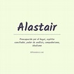 Significado del nombre Alastair