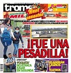 Portada Trome | FUE UNA PESADILLA | Paro agrario | IMPRESA | TROME