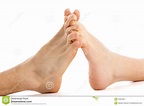 Feet couple. A man s and a woman s feet in an abstract composition ...