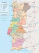 Portugal political map - Political map of Portugal (Southern Europe ...