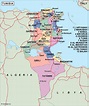 tunisia political map. Vector Eps maps. Eps Illustrator Map | Vector ...