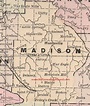 Madison County, Arkansas 1889 Map | Madison county, Arkansas county ...