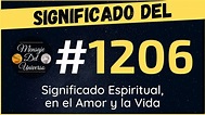 Significado del Número 1206 Qué significa el numero 1206 Significado ...