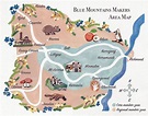 Blue Mountains Makers Area Map | Area map, Illustration design, Surface ...