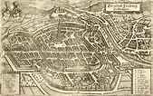 Alt Freiburg - Stadtansicht von Matthaeus Merian 1644