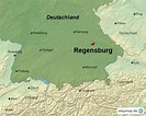 Regensburg Karte Deutschland | Rurradweg Karte