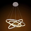 Lustre Luminária Led Pendente Circular Oval Anéis Moderno | Frete grátis