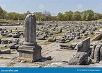 Ancient Ruins at Archaeological Area of Philippi, Greece Stock Photo ...