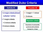 Study Medical Photos: Modified Duke criteria for Infective Endocarditis