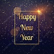 Happy New Year Vector Hd Images, Happy New Year Background, New, Year ...