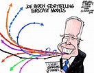 Political Cartoon U.S. Joe Biden war story gaffe | The Week