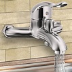 Xueqin Chrome Polished Wall Mounted Bathroom Faucet Mixer Tap Bath Tub ...
