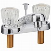 Peerless Choice Centerset Two Handle Bathroom Faucet in Chrome ...
