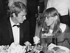 Actress Rita Tushingham and her husband Terence Bicknell sitting at ...