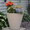 Sunnydaze Walter Flower Pot Planter, Outdoor/Indoor Heavy-Duty Double ...